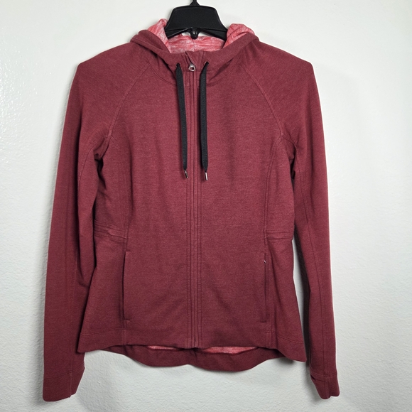Lululemon Take Ten Full Zip Hoodie Rosewood Red Size L - Picture 2 of 13